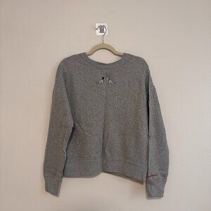 Uniqlo 101 Dalmatians Crew Neck Sweater, Grey, Size M
